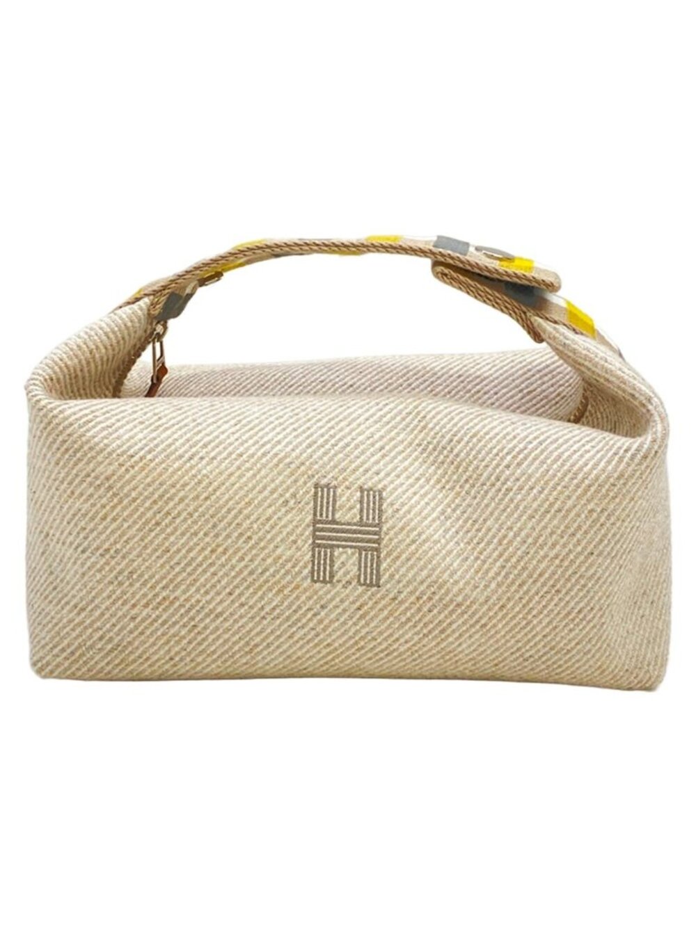 Hermes Handbag Brid-a-brac PM Sagle Beige Wool